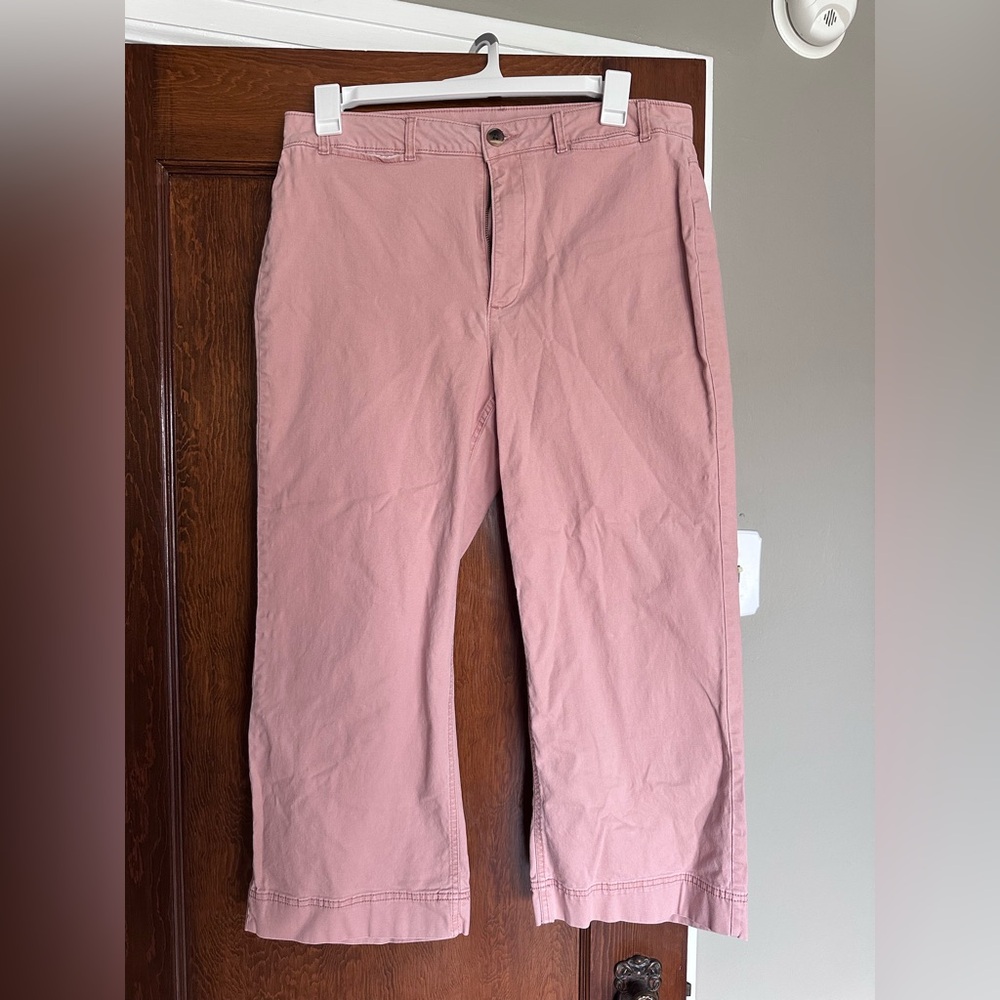 Old Navy Pink Chinos Wide Leg Ankle
